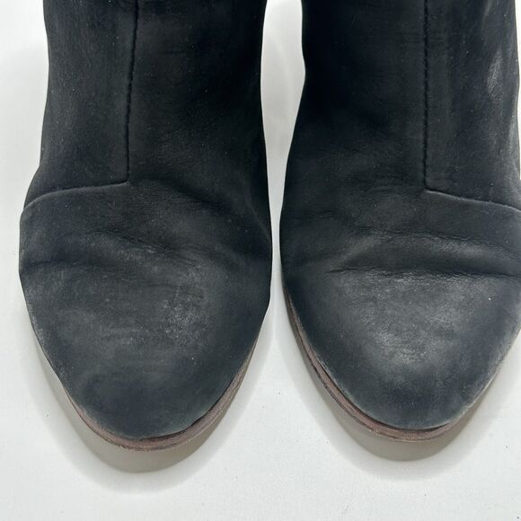 $500 Rag & Bone Classic Newbury Bootie Black Suede Leather 37 Sz 6.5/7 CELEBS!! - Picture 16 of 16